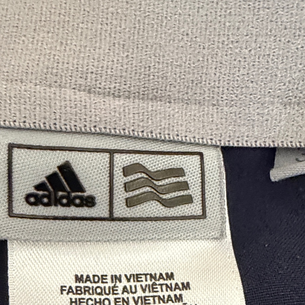 Adidas Men's Dark Blue Flat Front Shorts - Picture 3 of 6
